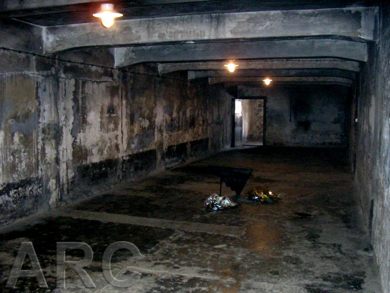 gas chambers during holocaust. Gas chamber in Auschwitz I